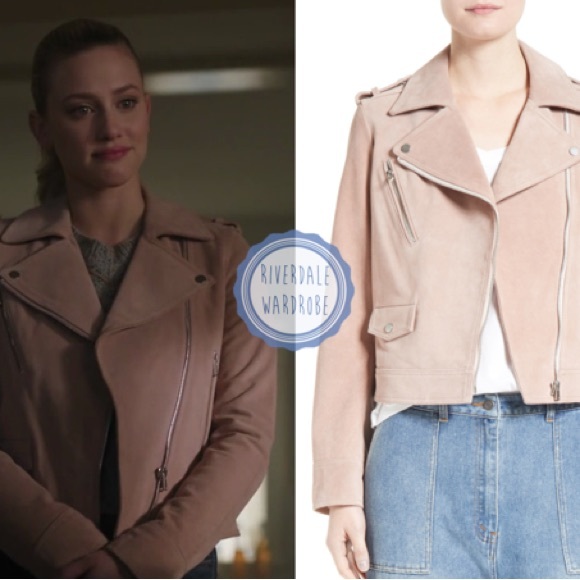 NWOT Robert Rodriguez blush suede moto jacket - Picture 6 of 6